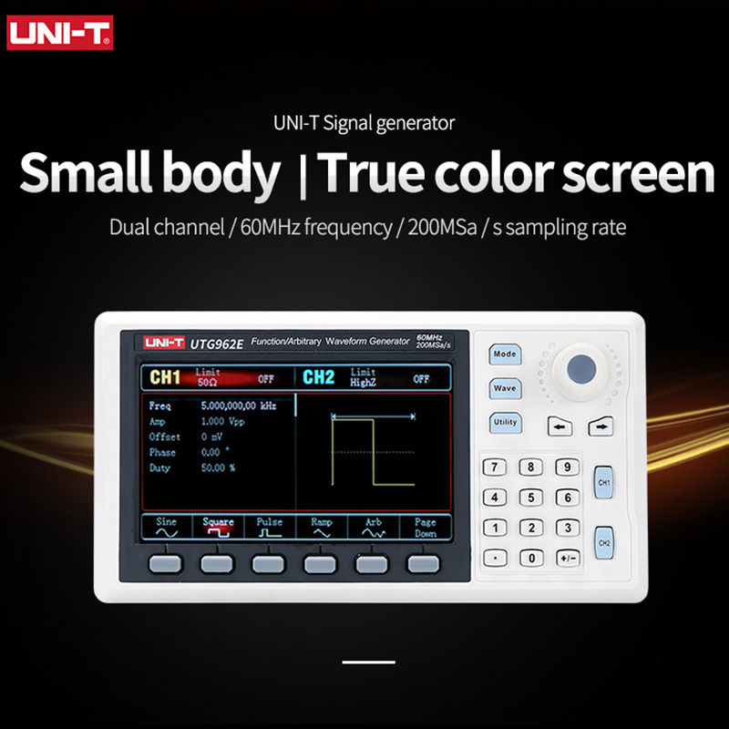 UNI-T UTG932E UTG962E Function - Dual Channel Arbitrary Waveform Function Generator 60Mhz recension och pris