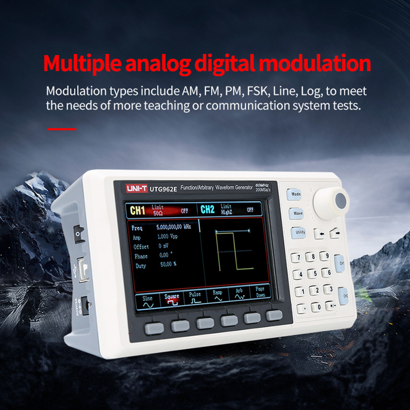 UNI-T UTG932E UTG962E Function - Dual Channel Arbitrary Waveform Function Generator 60Mhz recension och pris