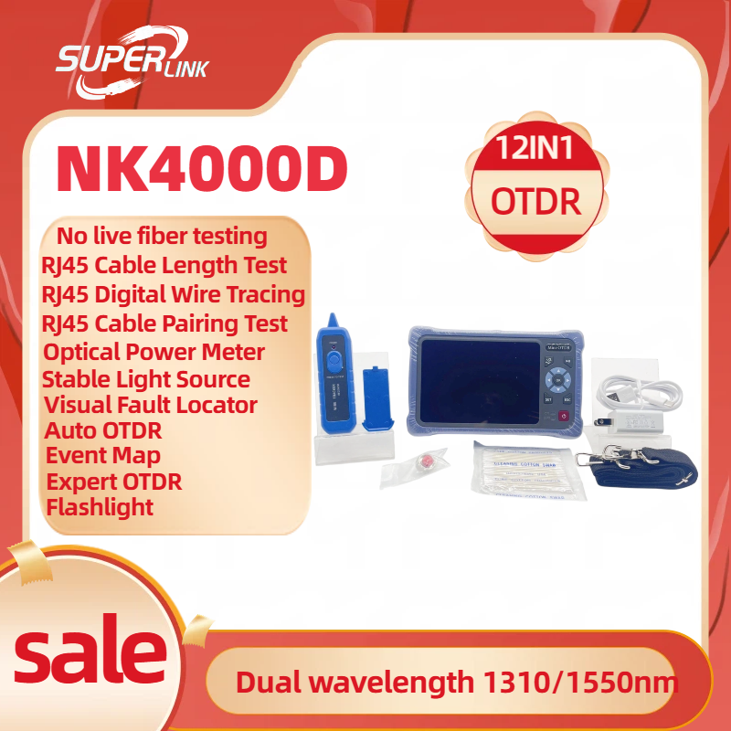 Novker 12-in-1 Mini OTDR NK400 - Optical Time Domain Reflectometer Otdr 1310 1550Nm recension och pris