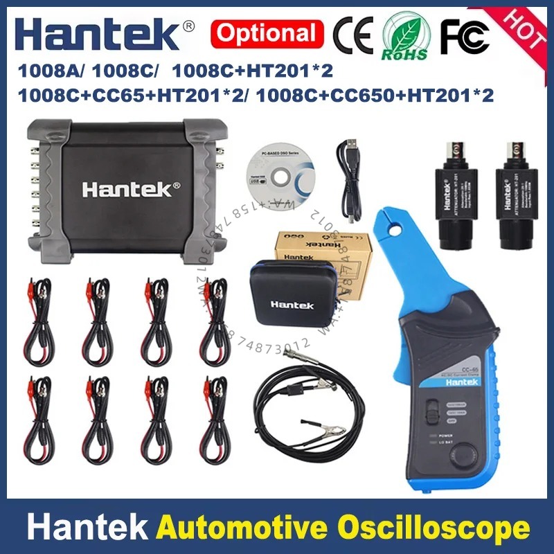 Hantek 1008c Car Diagnostic In - Automotive Diagnostic Oscilloscope 8 Channel recension och pris